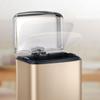 Kitchen Trash Can Super large capacity stainless steel foot-operated trash can office living room bedroom kitchen bathroom trash can with lid 20L/30L Office Wastebasket ( Color : Silver , Size : 30L ) view 4