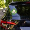 Nouiroy 2 Pcs Funny Baby On Board Car Decal-Cute Duck Baby in Car Decal Reflective Vinyl Sticker for Cars Window Bumper 4.72 * 4.72 inch Baby Safety Warning Sign Sticker (Green) view 2