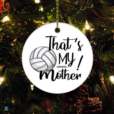 DOREENABE Christmas Ornament That's My Mother Proud Volleyball Mom Daughter Personalized Christmas Ornament Unique Outdoor Sport 2023 Xmas Trees Decorations Keepsake Gifts