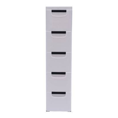 Plastic Drawer 5-layer Closet Storage Baby Clothes Organizer Plastic Dresser with Drawers White Dresser Clothes Drawer Small Kids Dressers for Bedroom Clothes Playroom Furniture Toys