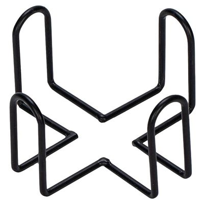 1 Pcs Black Iron Coaster Holder Metal Storage Rack Coasters Shelf for Both Round and Square Coasters,4.40 X 4.40 X 2.48inch