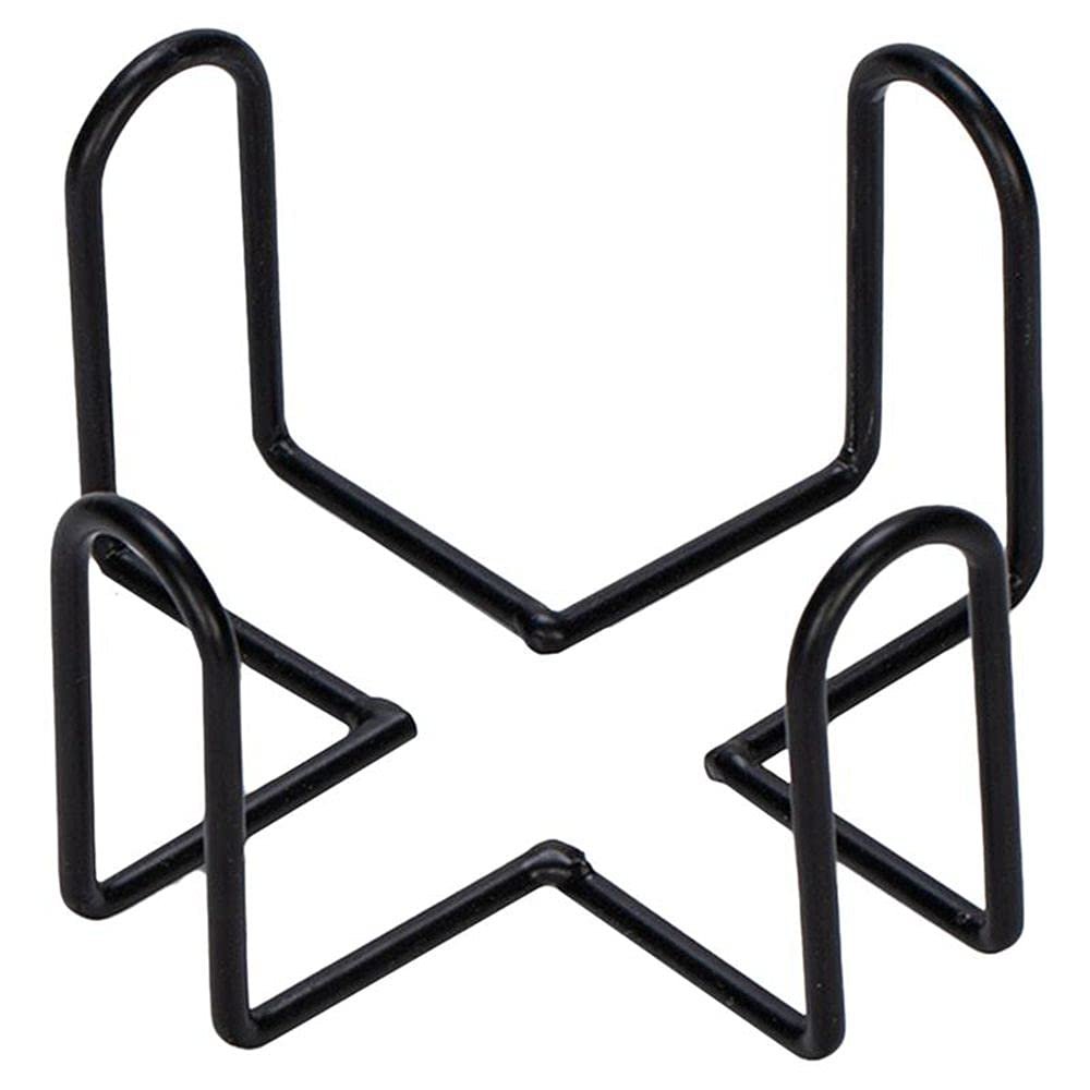 1 Pcs Black Iron Coaster Holder Metal Storage Rack Coasters Shelf for Both Round and Square Coasters,4.40 X 4.40 X 2.48inch