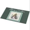 Fluffy Bath Rug Christmas Snowman Xmas Tree,Non Slip Shag Carpet Soft Floor Door Mat Retro Letter Words Green Black Plaid,Absorbent Entrance Rugs for Kitchen Bathroom Living Room view 1