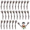 ABOOFAN 100pcs Snowman Arms for Crafts Mini Plastic Branches Build a Little Snowman Accessories for Christmas Party Favors Winter Activities view 1