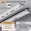 ZAQYCM Garage Ceiling Curtain Track, Room Divider Curtain Rod Set, Bay Window Curtain Rail 2 3 4 5 6 7 8 10 12 13 15 M, Custom Size, Easy to Cut and Install, Complete Kit (Size : 1.5m/4.9ft) view 3