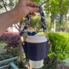 ARTECY Acrylic chain portable milk tea cup sleeve detachable portable coffee cup leather insulated cup protective case view 4