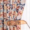 AZIMUZIXI Aesthetic Leaf Printed Room Darkening Curtains for Bedroom Living Room Colorful Window Drapes,2 Panels Set,50''W x 63''L view 2