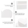Unomor 2pcs Heart-Shaped Foam Cake Dummy Set, 6 Inch White Cake Models for Baking and Decoration, Ideal for Weddings, Birthdays, and Events view 3