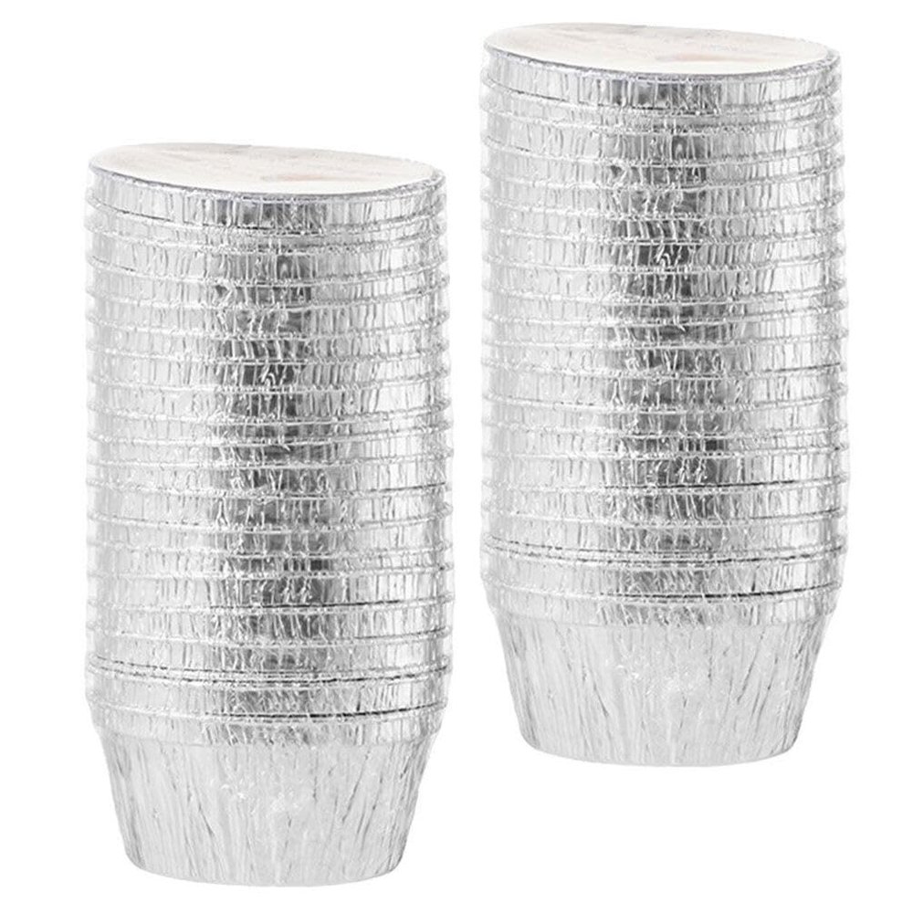 ABOOFAN Cupcake Baking Mold Aluminum Foil Baking Cups Disposable for Egg Tart Pies Cheesecakes