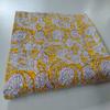 Kalap Indian Handmade Cotton Queen Kantha Quilt Traditional Twin Kantha Quilt Kantha Quilt Blanket Indian Kantha Queen Bedspreads Throw King Size Quilt Bed Cover (Yellow Block, Twin 90 X 60 inch) view 1
