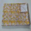 Kalap Indian Handmade Cotton Queen Kantha Quilt Traditional Twin Kantha Quilt Kantha Quilt Blanket Indian Kantha Queen Bedspreads Throw King Size Quilt Bed Cover (Yellow Block, Twin 90 X 60 inch) view 2