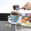 2PCS Tea Bag Squeezer, Stainless Steel Tea Bag Tongs Round Tiny Tongs with Comfortable Grip Tea Bags Strainer and Holder Dual Plate Design Gift for Tea Lovers Silver view 3