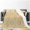 Soft Plush Blankets Cream Coloured Geometric Checked Throw Covers Soft, Plush, Fluffy, 60inch X 70inch view 2