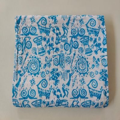 Kalap Indian Handmade Cotton Queen Kantha Quilt Traditional Twin Kantha Quilt Kantha Quilt Blanket Indian Kantha Queen Bedspreads Throw King Size Quilt Bed Cover (Turquoise Block, Twin 90 X 60 inch)