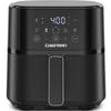Chefman Air Fryer  4 QT Compact Airfryer for Quick & Easy Meals in Minutes, Features Hi-Fry Technology for Extra Crisp, Touchscreen Controls with 4 Presets, Nonstick & Dishwasher Safe Basket - Black view 1
