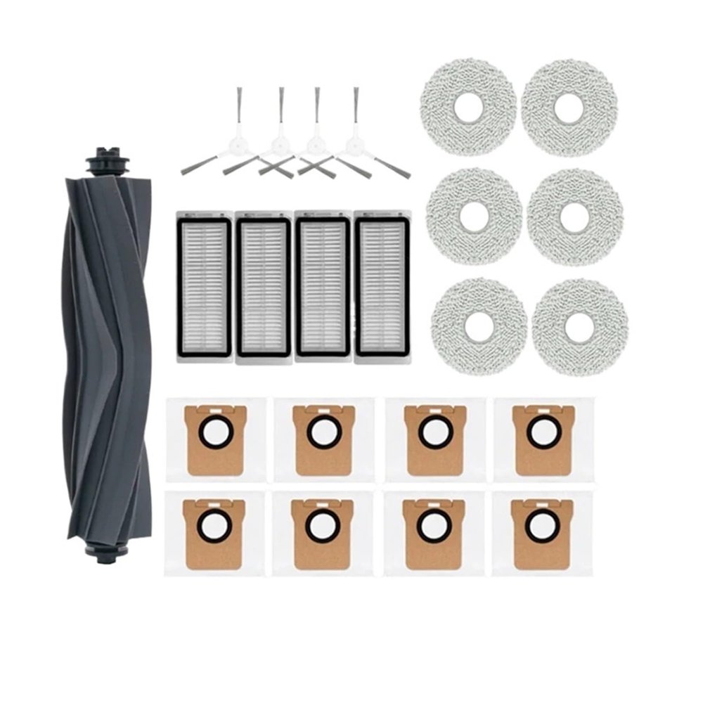 ConvOw Main Side Brush, Hepa Filter, mop Cloth, dust Collection Bag, 23PCS Vacuum Cleaner kit Compatible with DreamBot L20 Ultra/X20 Pro Sweeping Robot Parts