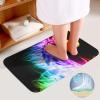 Colorful Fire Horse Bathroom Rugs Set 3 Pieces Non-Slip Bath Mats Washable Shower Mats Floor Mat Sets 19.7"x31.5" view 4