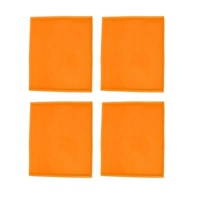 Food Grade High Temperature Resistant Non-Stick Fruit Dewatering Tray with Brink 4Pcs Silicone Dewatering Mat Fruit Peel Dewatering Tray Food Grade Dewatering Plate with brink (Orange)