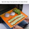Food Grade High Temperature Resistant Non-Stick Fruit Dewatering Tray with Brink 4Pcs Silicone Dewatering Mat Fruit Peel Dewatering Tray Food Grade Dewatering Plate with brink (Orange) view 3