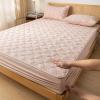 FCLDESHOP Deep Pocket Queen Size Sheets,Thickened Quilted Waterproof Extra Deep Pocket Bedspread,Elderly Children's Room Urine Barrier Bedding Sheets,Pink,200X200cm (1pcs) view 1