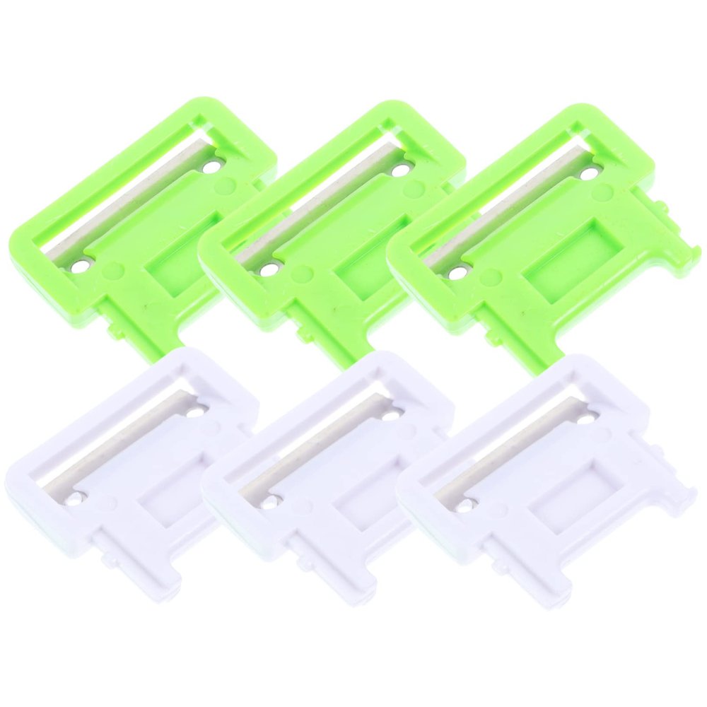 BRIGHTFUFU 6pcs Vegetable Peeler Replacement Blades Cutters for Potato Carrot and Cucumber Easy to Clean Kitchen Tool for Home and Restaurant Use