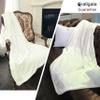 allgala 60x90 Super Soft Flannel Plush Light Weight Throw Blanket-Cream-BLK82522 view 2