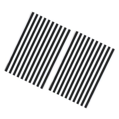 Healvian 100pcs Black and White Stripe Plastic Goodie Bags for Cookies Treats and Snacks Moistureproof Party Favor Wrapping Bags for Birthdays Weddings and Holidays