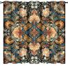 Brebasf Abstract William Morris Floral Blackout Thermal Insulation Curtains,Rustic Aesthetic Art Watercolor Spring Floral Theme Room Darkening Top Grommets Curtain-2 Panels 84" L x 42" W view 1