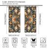 Brebasf Abstract William Morris Floral Blackout Thermal Insulation Curtains,Rustic Aesthetic Art Watercolor Spring Floral Theme Room Darkening Top Grommets Curtain-2 Panels 84" L x 42" W view 2