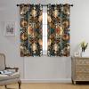 Brebasf Abstract William Morris Floral Blackout Thermal Insulation Curtains,Rustic Aesthetic Art Watercolor Spring Floral Theme Room Darkening Top Grommets Curtain-2 Panels 84" L x 42" W view 4