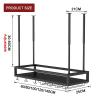 Industrial Shelving Floating Storage Shelves Wine Glass Rack, Wall Mounted Kitchen Bar Shelves Hanging Bookshelf Metal Stand for Plants Flowers, Decorative Display Storage Shelf ( Size : 140x25x21cm ) view 2