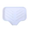 ACUIF Silicone Soap Dish with Drain Spout,Bathroom and Kitchen Sink Organizer,Sponge Holder,Dish Soap Tray,Faucet Drying Mat Soap Dispenser Countertop Storage Tray for Scrubber,Bottle,Cup,Short White view 1