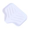 ACUIF Silicone Soap Dish with Drain Spout,Bathroom and Kitchen Sink Organizer,Sponge Holder,Dish Soap Tray,Faucet Drying Mat Soap Dispenser Countertop Storage Tray for Scrubber,Bottle,Cup,Short White view 3