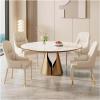 Amunpitic Dining Chair PU Leather Living Room, Living Room Chairs with Backrest, Upholstered Dining Chairs, Chairs for Kitchen, Set of Dining Room Chairs, for Kitchen, Dining (B 2 Pack) view 2