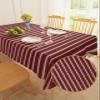 Abstract Red Tablecloth Waterproof for Round/Rectangle/Oval/Square Tablecloth 52x70 in Table Cloth Cover for Fall Baby Shower Christmas Wedding Party, Contemporary Minimalist Gradual Lines view 2