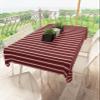 Abstract Red Tablecloth Waterproof for Round/Rectangle/Oval/Square Tablecloth 52x70 in Table Cloth Cover for Fall Baby Shower Christmas Wedding Party, Contemporary Minimalist Gradual Lines view 3