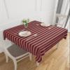 Abstract Red Tablecloth Waterproof for Round/Rectangle/Oval/Square Tablecloth 54x54 in Table Cloth Cover for Fall Baby Shower Christmas Wedding Party, Contemporary Minimalist Gradual Lines view 1