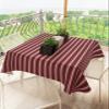 Abstract Red Tablecloth Waterproof for Round/Rectangle/Oval/Square Tablecloth 54x54 in Table Cloth Cover for Fall Baby Shower Christmas Wedding Party, Contemporary Minimalist Gradual Lines view 3
