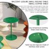 Drsyffsup Bar Table Green, Round Bistro Tables High Bar Table Side End Tables Tall Breakfast Table for Coffee Kitchen Pub Club, Space Saving (Size : 48x48x62cm) view 4