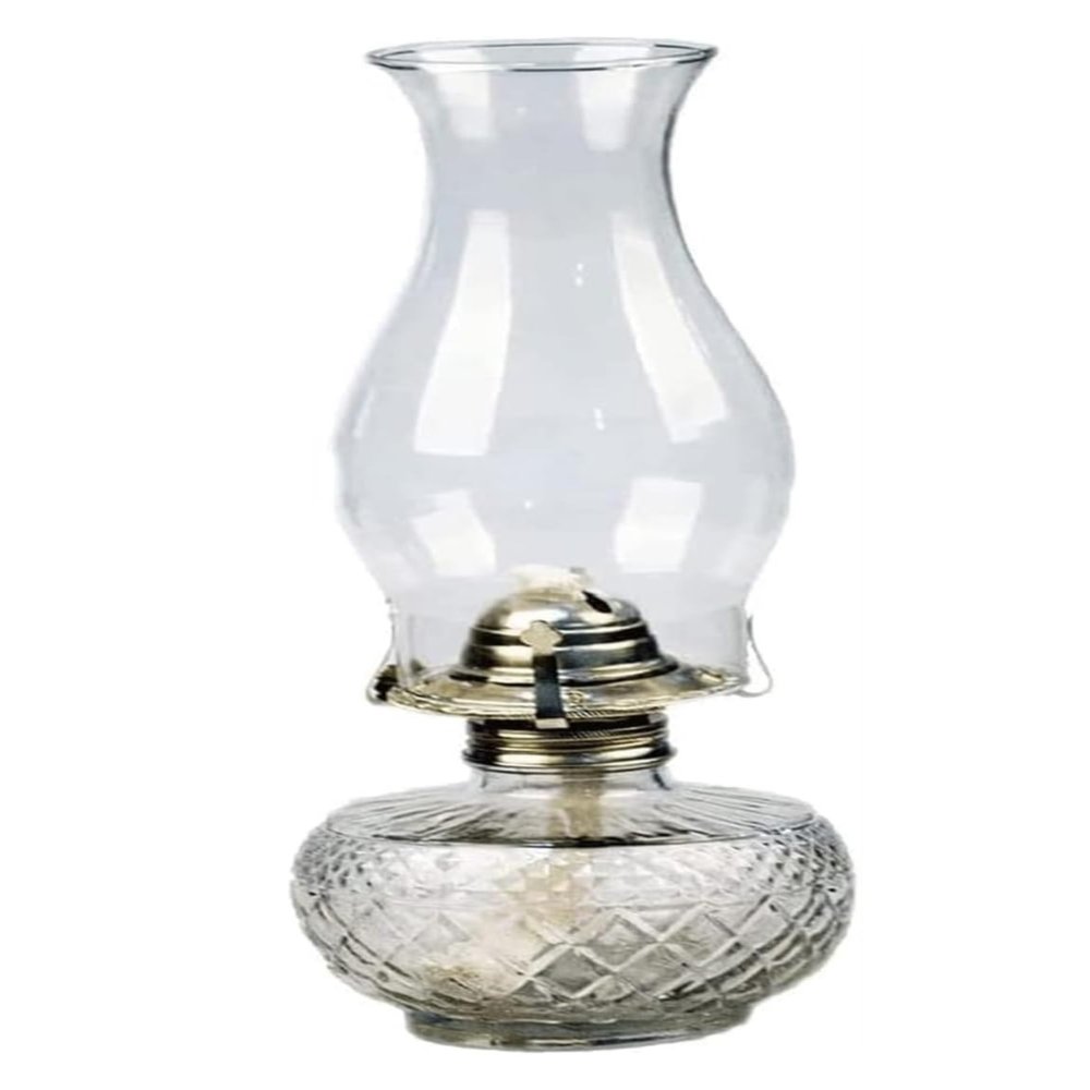 Oil Lamps Hurricane/Kerosene Lamp Clear Crystal Oil Lamps with Wick Adjustable Switch Hurricane Lamp Indoor Lighting Kerosene Lights Tabletop Kitchen