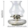 Oil Lamps Hurricane/Kerosene Lamp Clear Crystal Oil Lamps with Wick Adjustable Switch Hurricane Lamp Indoor Lighting Kerosene Lights Tabletop Kitchen view 2