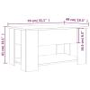 Camerina Coffee Table Concrete Gray 31.1"x19.3"x16.1" Engineered Wood Center Table for Living Room Coffee Table Center Table view 2