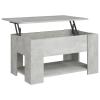 Camerina Coffee Table Concrete Gray 31.1"x19.3"x16.1" Engineered Wood Center Table for Living Room Coffee Table Center Table view 3