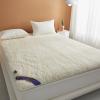 XHCTNN Wool Fleece Fitted Mattress Cover Pad with Straps - Breathable Lamb Folding Wool Mattress Protector Pure Wool Bed Topper(White,59 * 75") view 1