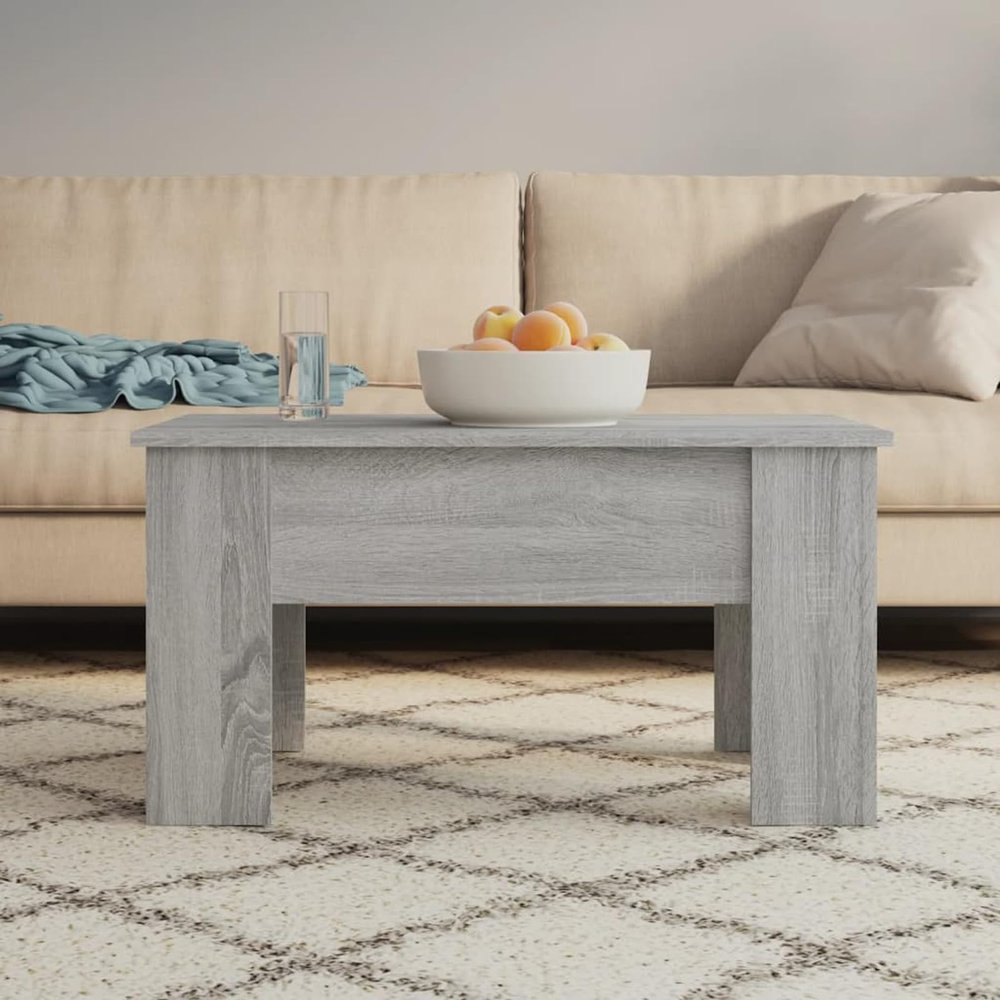Camerina Coffee Table Gray Sonoma 31.1"x19.3"x16.1" Engineered Wood Center Table for Living Room Coffee Table Center Table 819282