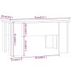 Camerina Coffee Table Gray Sonoma 31.1"x19.3"x16.1" Engineered Wood Center Table for Living Room Coffee Table Center Table 819282 view 2
