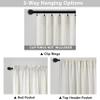 60 Inch Wide Natural Linen Curtains for Bedroom Light Reducing Sheer Large Window Curtain Panels Set of 2 Total Width 120 x 90 Inch Long 5x7.5 FT Length Country Farmhouse Decor Rod Pocket Cream Ivory view 3