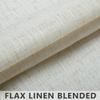 60 Inch Wide Natural Linen Curtains for Bedroom Light Reducing Sheer Large Window Curtain Panels Set of 2 Total Width 120 x 90 Inch Long 5x7.5 FT Length Country Farmhouse Decor Rod Pocket Cream Ivory view 4