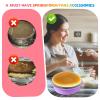 4PCS Cheesecake Pan Protector, Water Bath Protector for 9/9.5 Inch Round Springform Pan, Round Cake Mold Cake Baking Pans, Preventing Water from Entering the Spring Form Pans view 3
