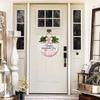 Sokomurg Valentines Day Door Sign Valentine's Day Wooden Hanging Sign Happy Valentine's Day Wreath Sign Valentine's Day Front Door Hanging Sign for Valentine's Day Home Window Door Wall Outdoor Decor view 2